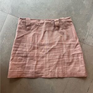 Mary Hafner x Marta Scarampi collaboration. Linen miniskirt